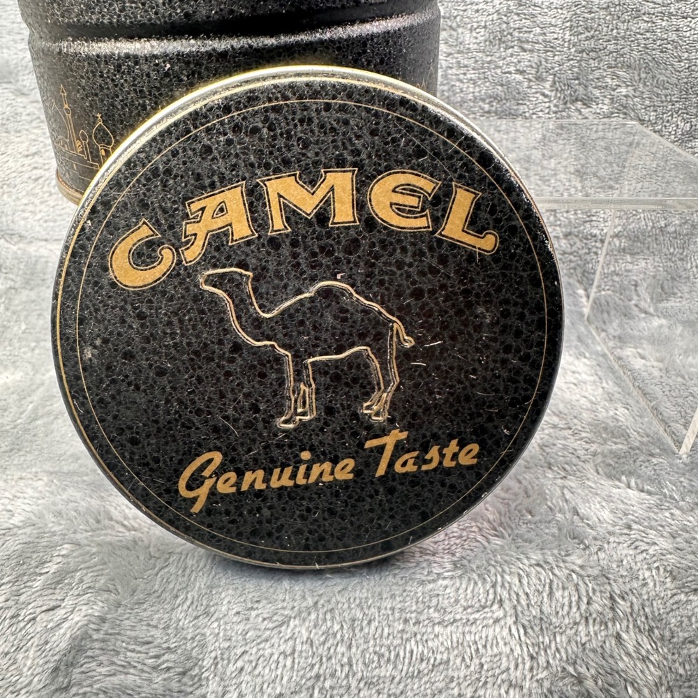Vintage Camel Cigarette Tin Genuine Taste Black Gold RJ‎ Reynolds 1994 - Picture 7 of 10